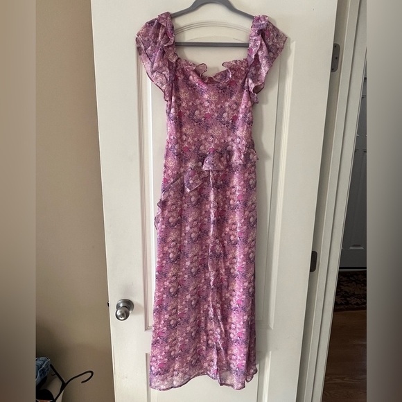 NWT Lush Brand Orchid Pink Floral Dress Women’s Size Medium - Picture 5 of 16